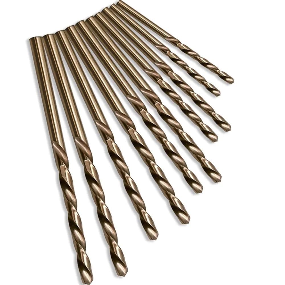 Foret hélicoïdal, 10 Pièces 1-3mm Forets Au Cobalt, Jeu De Forets Hélicoïdaux M35 HSS for Métal Dur, Etc.