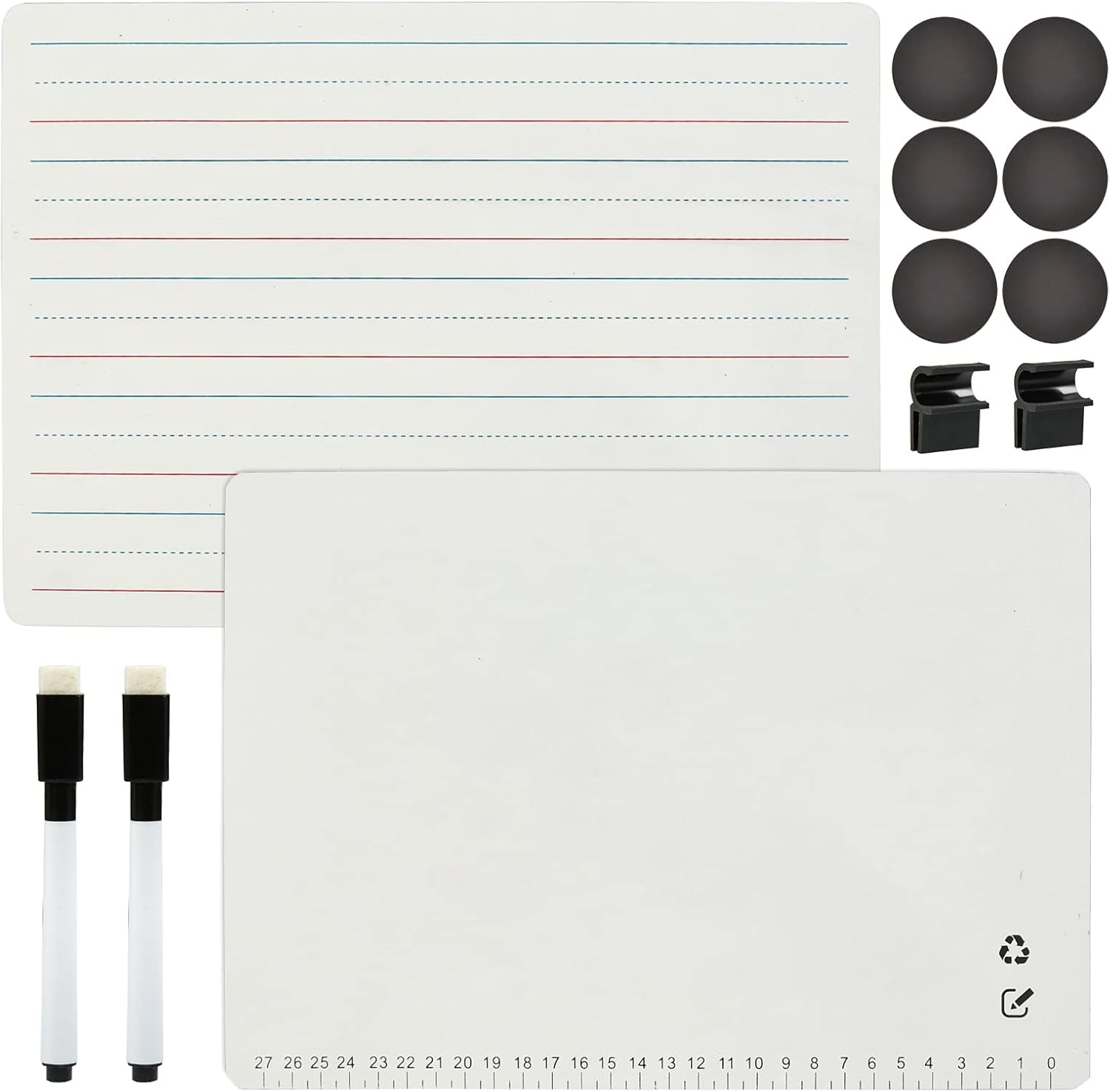 Whiteboards A4, YOTINO 2 Pcs Dry Erase Board for Kids A4 Small