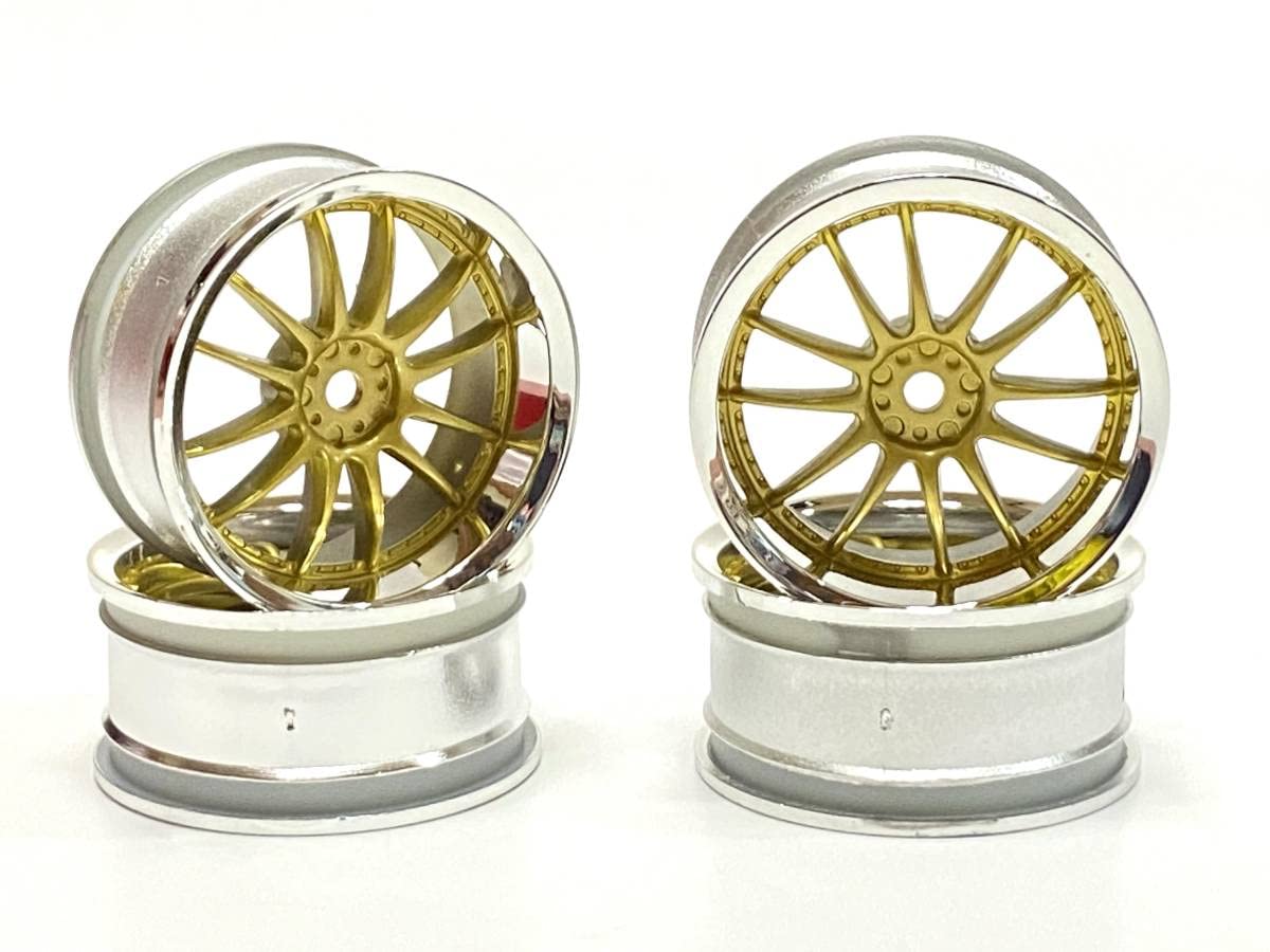 Amazon.co.jp: 1/10ツーリングカー用 深リム ゴールド ホイール4本