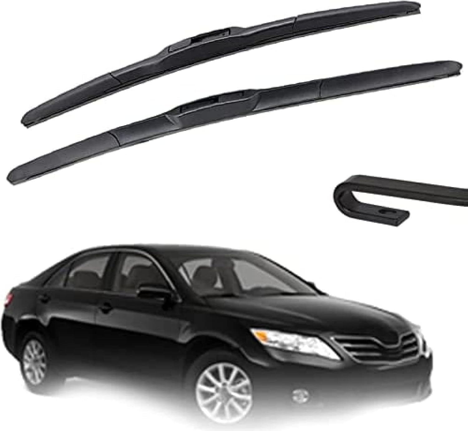 RESKIU Car Front Windshield Wiper Blade Set Replacement for Toyota Camry 2007 2008 2009 2010 2011, All Season Windscreen Wipers Quiet Easy Installation