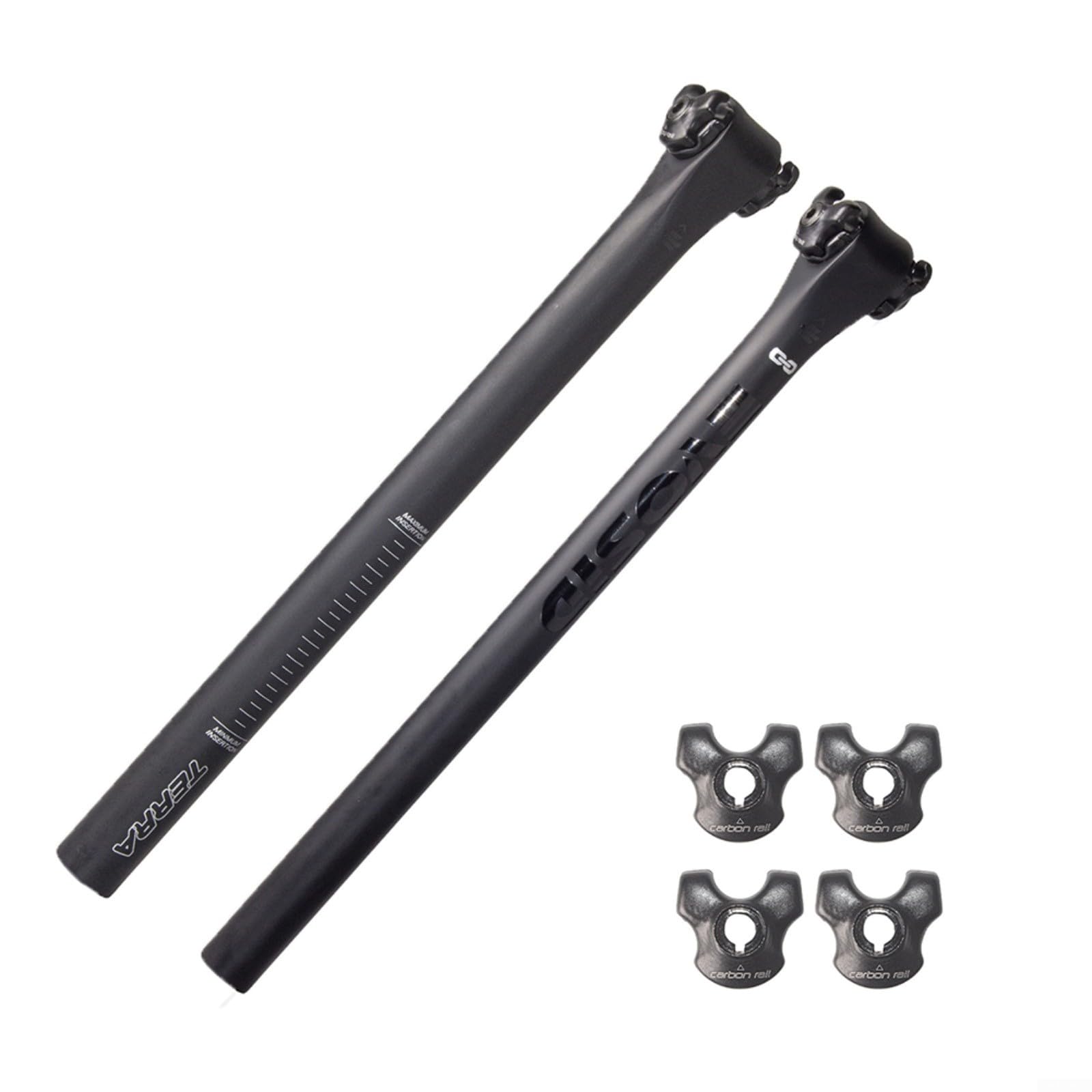 Reggisella AERO In Fibra Di Carbonio Per Bici MTB E Corsa – Diametri 27,2 / 30,8 / 31,6 Mm, Colore Nero