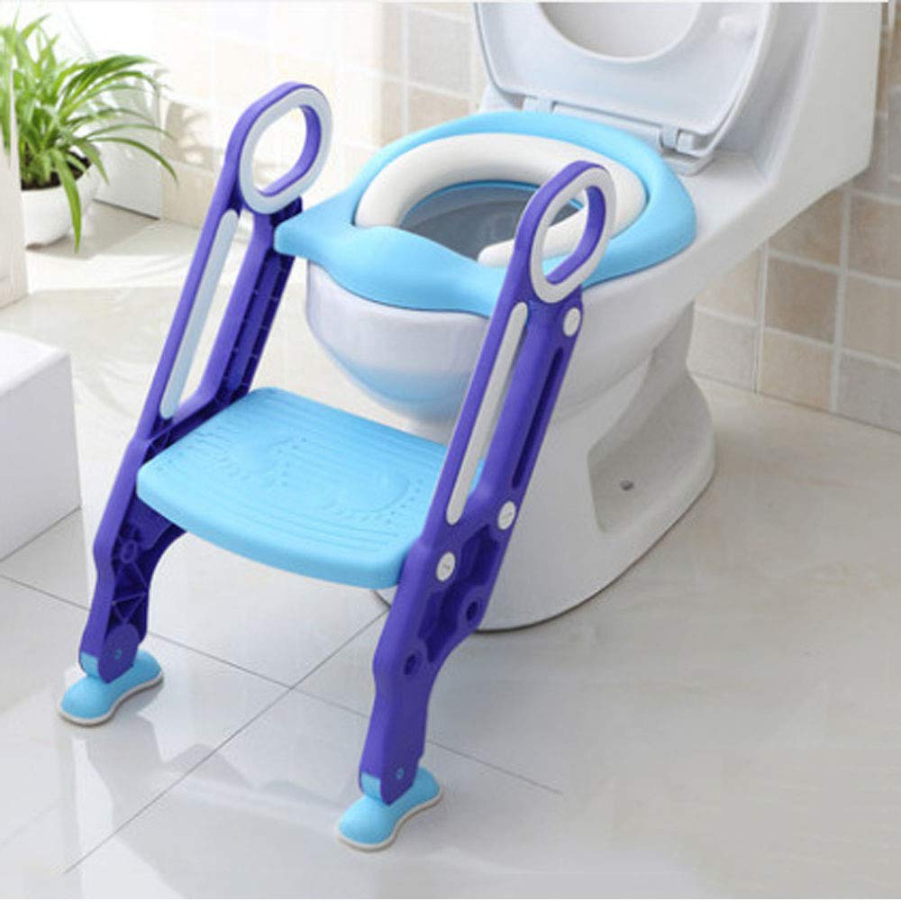 Réducteur de toilette bébé avec marches réglables pour apprendre la propreté en sécurité