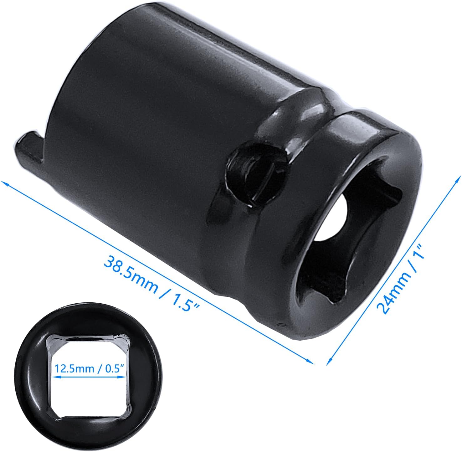 4x 1/2 Angle Grinder Socket Wrench Metal Angle Grinder Pressure Plate Removal Sleeve Power Tool for Auto Car Repair Maintenance Household Tool
