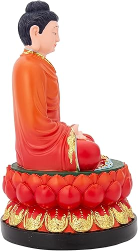 Miniatura 8 de FENGSHUI-CAISHEN Estatua de Buda grande  Buda meditando sentado, escultura Sakyamuni hecha a mano para meditación zen, decoración del hogar, uso en