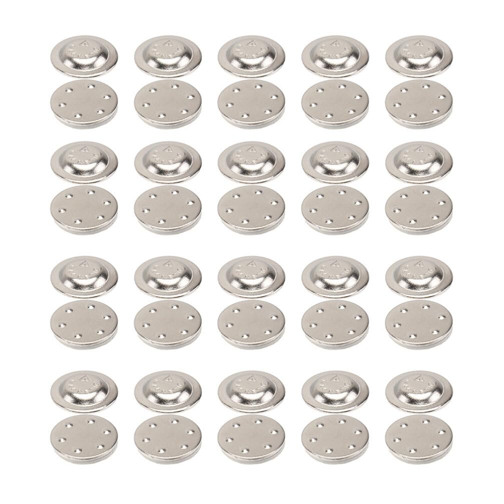 LEVINE Snaps for fabricSnap Fastener Kit,DIY Snap Button, Magnetic Badge Holder Clasp Snaps, Snaps Fastener Snap Brooch Pin for Scarf Clasp Snap Name Tag Button 20pcs Round Badge Holder