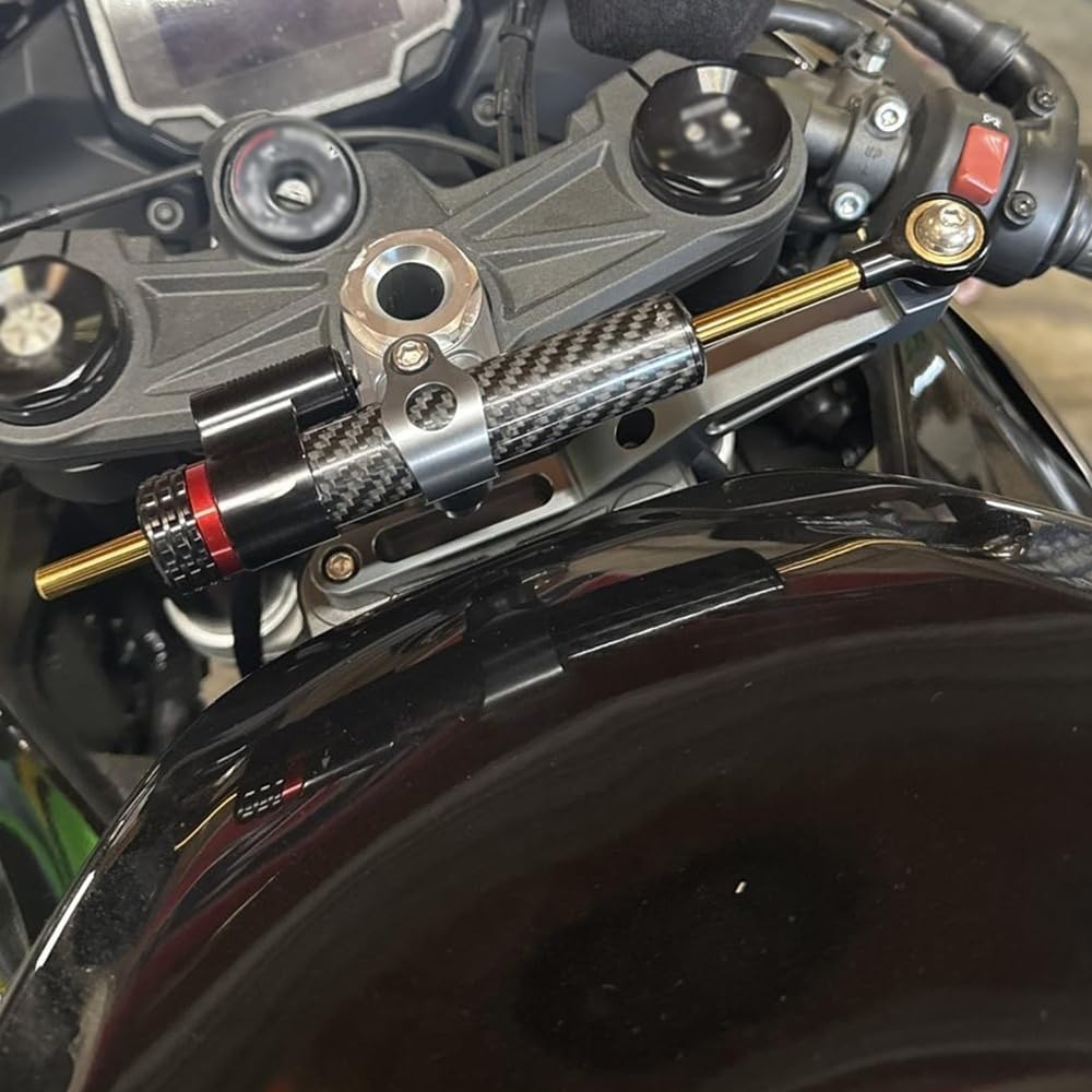 Accessoires de moto pour Ninja ZX-6R ZX636 ZX6R Ninja zx6r zx636 2026 2025 2024 2023 2022-2013 - Accessoires de moto - Amortisseur de direction - Stabilisateur de direction - Kit titane