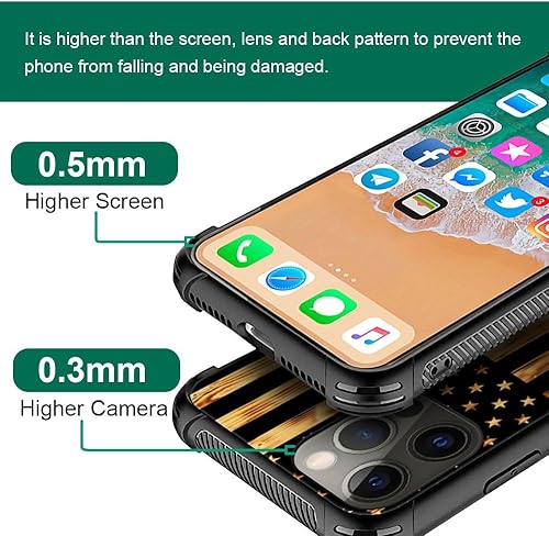 Miniatura 9 de TnXee Funda compatible con iPhone 12 Pro Max, funda con diseño de flor de mariposa dorada para iPhone 12 Pro Max, funda para hombres y mujeres