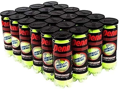 Penn Championship - Pelotas de tenis de cabeza de gran altitud, paquete de 24 72 pelotas amarillas, aprobadas por la USTA e ITF, pelota oficial de
