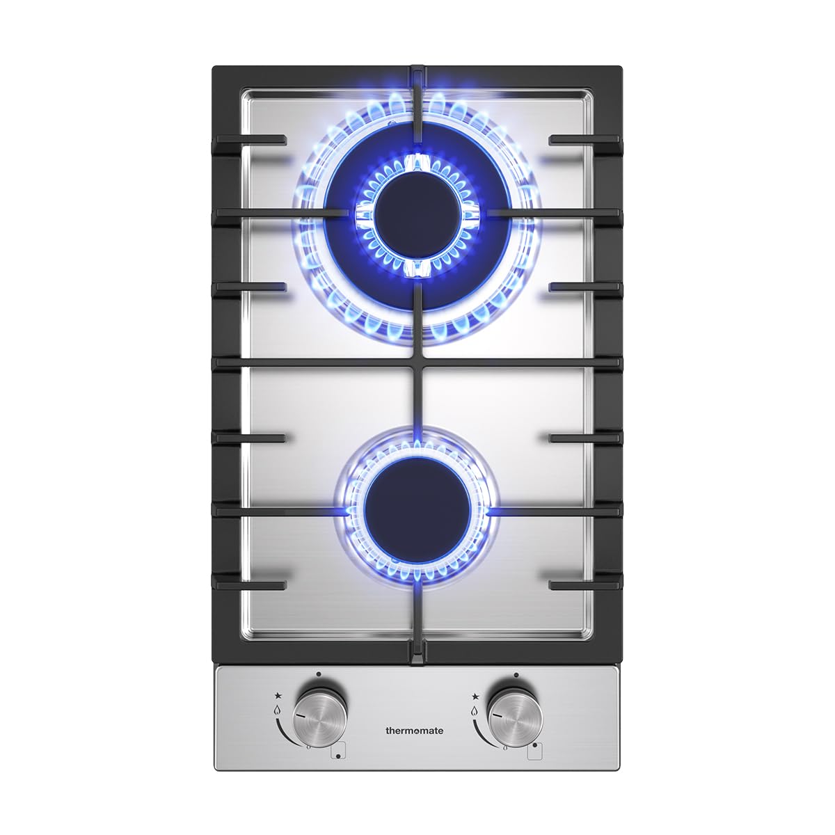 Elica NIKOLATESLA FLAME BL/A/88 Zwart Ingebouwd 88 cm Gaskookplaat 4 zone(s) PRF0147740A - Elektro Witgoed Outlet Apeldoorn