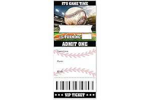 Brayqu Baseball Birthday Party Invitations: Celebrate Your Mini-slugger's Special Day in Style!