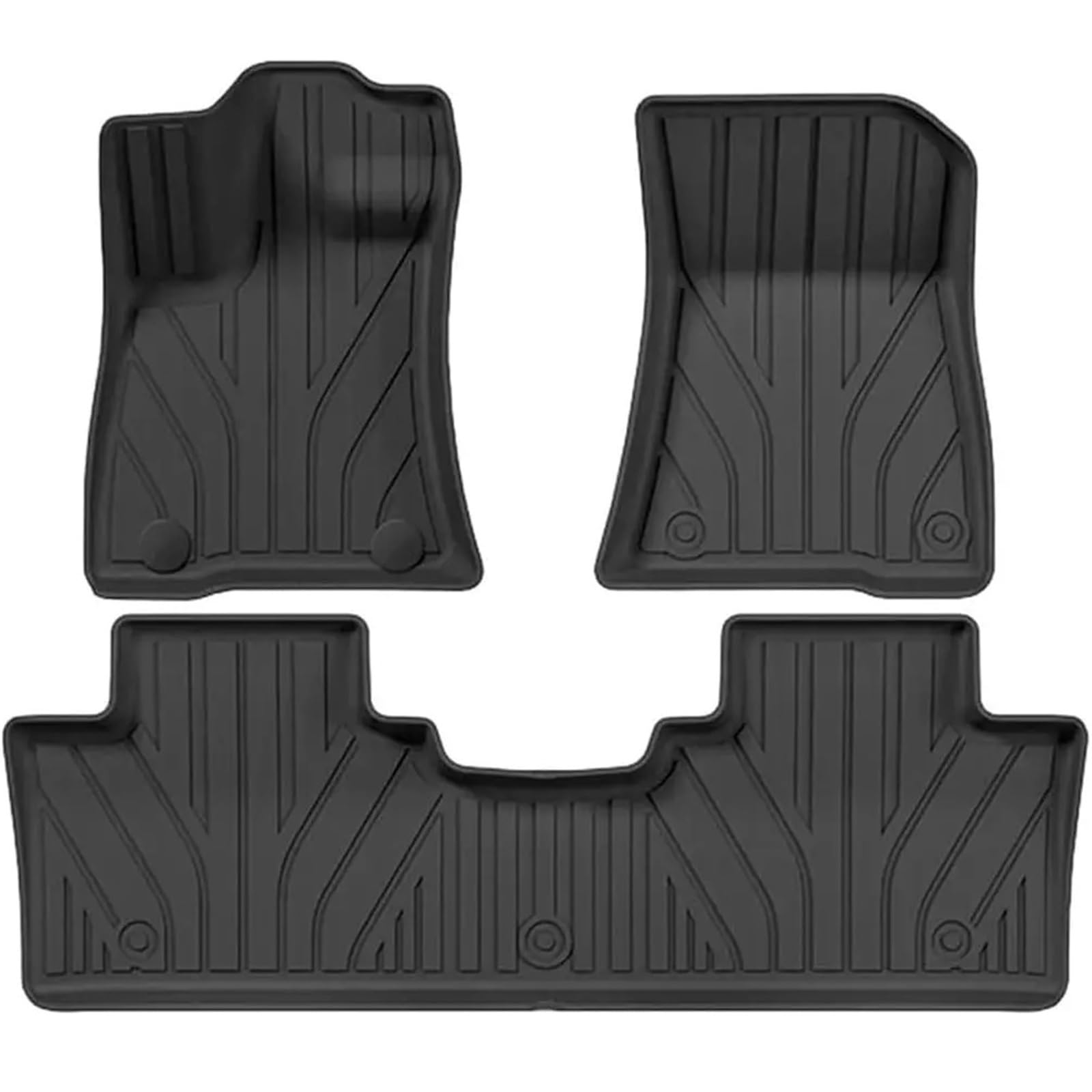 Floor Mats for Formula Leopard 5 / BYD Bao 5 2023-2026, All-Weather TPE Floor Liners & Trunk Cargo Mat, Odorless 3D Custom Fit Off-Road Interior Set Black(3pcs Sets)