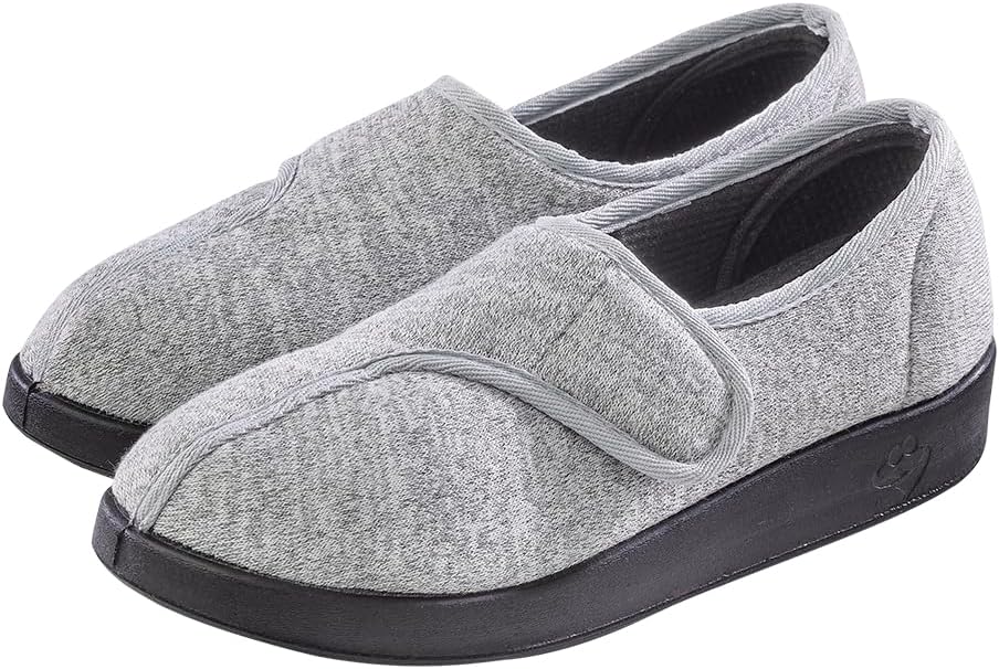 Silvert's Adaptive Clothing & Footwear Women’s Extra Wide Easy Closure Jewel Slippers for Seniors
