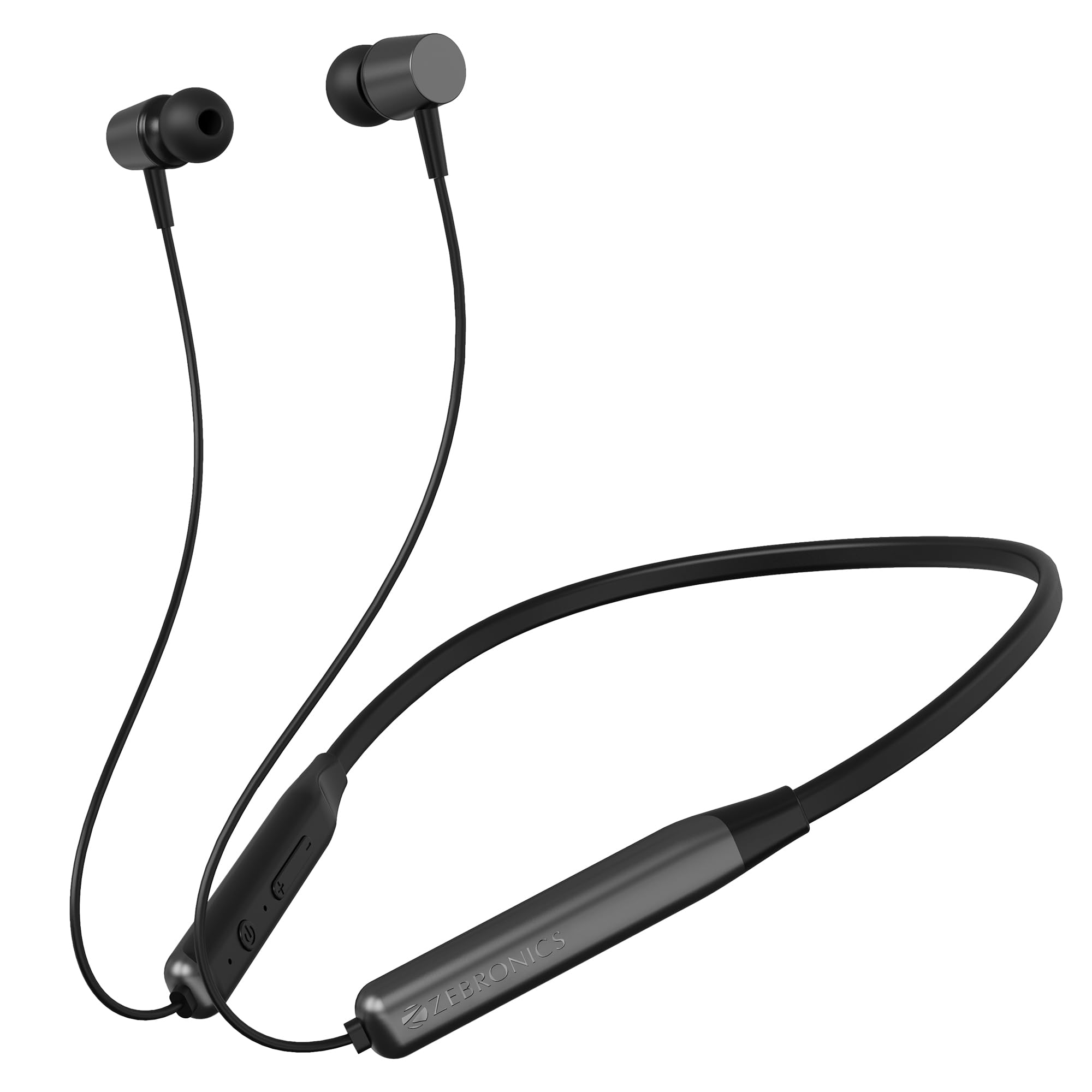 ZEBRONICS Zeb Evolve Wireless Bluetooth in Ear Neckband Earphone, Rapid Charge, Dual Pairing, Magnetic earpiece,Voice Assistant with Mic (Gray)-image-34