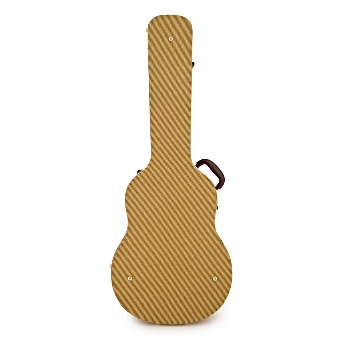 gear4music Etui Guitare Acoustique Rigide pour Dreadnought 41" - Housse Guitare Folk Rembourrée Verrouillable Tweed