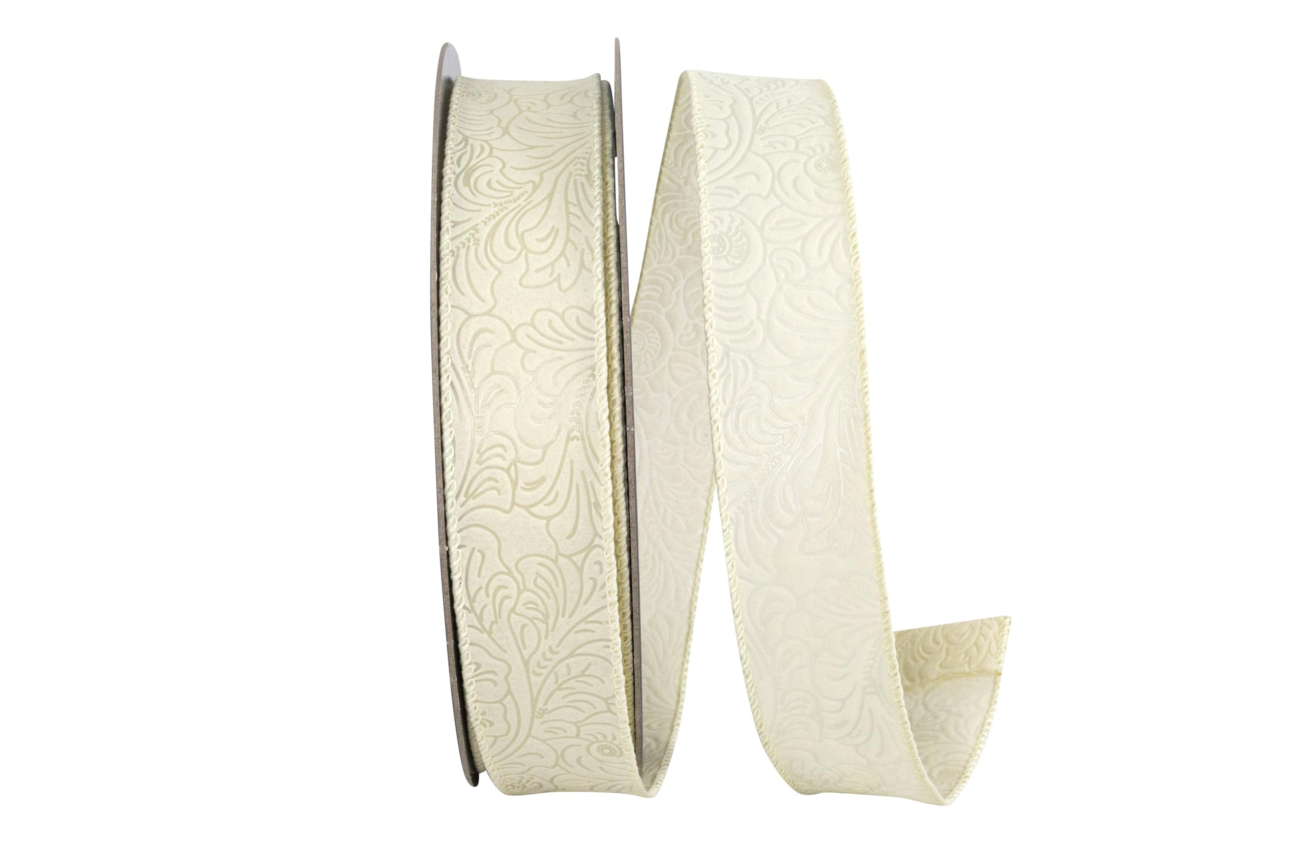 Ruban ivoire 3,8 cm pour emballage de cadeaux de mariage raffinés