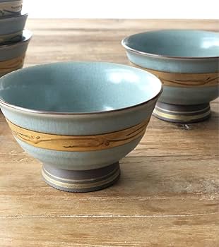 Amazon | 有田焼 白岳窯 湯呑 5客セット 煎茶椀 和食器 | ノー