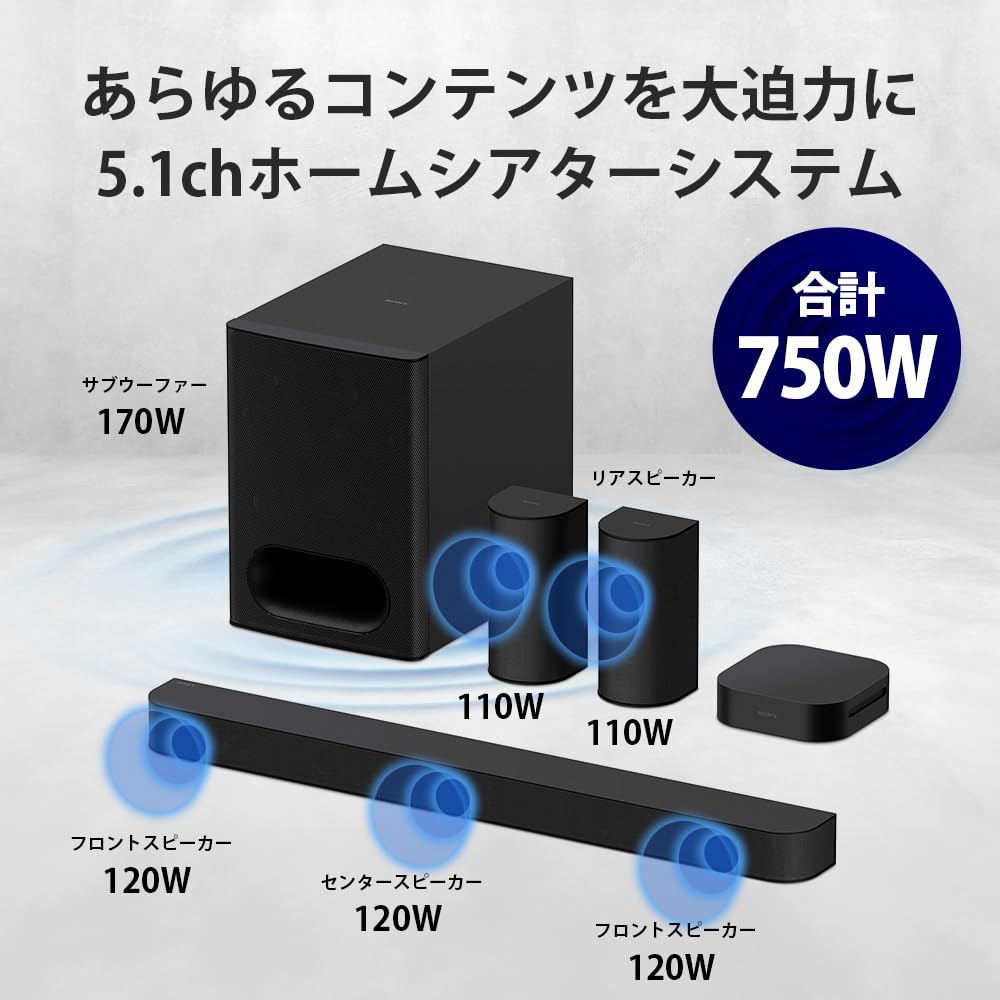 Amazon.co.jp: ソニー サウンドバー HT-S60 BRAVIA Theatre System 6