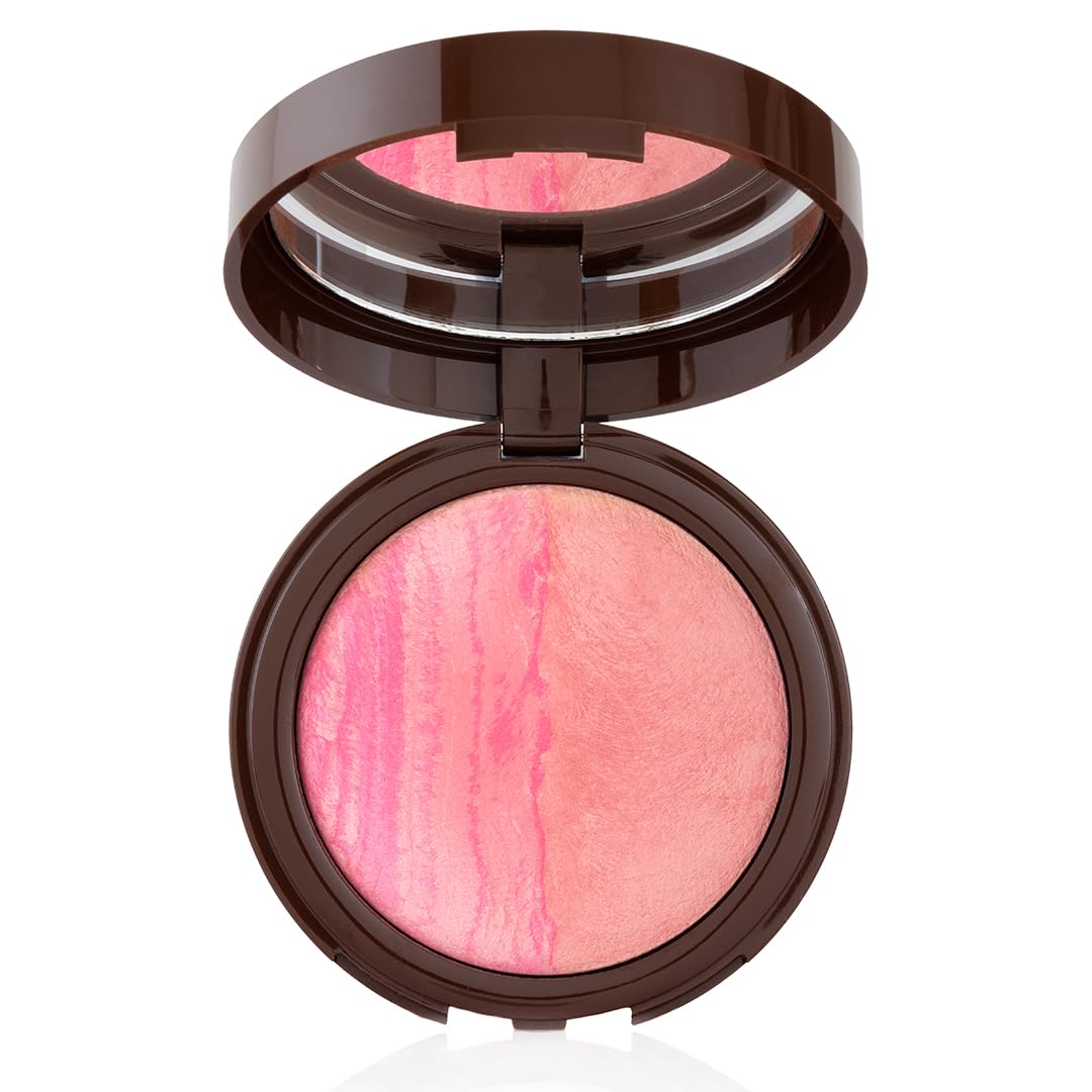 Desert Brush – Colorete en Polvo Sensorial con Doble Tono, Acabado Satinado y Fórmula Enriquecida (Pearl Rose & Salmon)