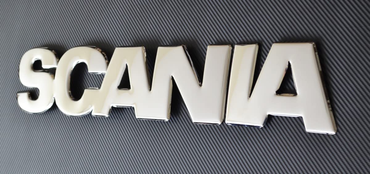 Insignia de panel frontal de acero inoxidable 3D para Scania S/R 2016+ NextGen
