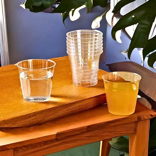 Miniatura 10 de Green Direct Vasos de chupito de plástico desechables de 1 onza, paquete de 100, pequeños vasos de plástico para vodka, whisky, tequila, vino y