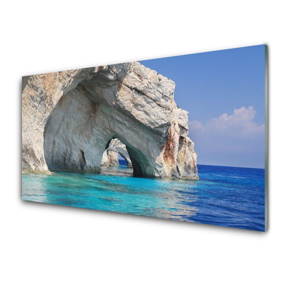 Tableau Mural en Verre Trempé 100x50cm Tulup - Décoration Design Haute Définition Lac