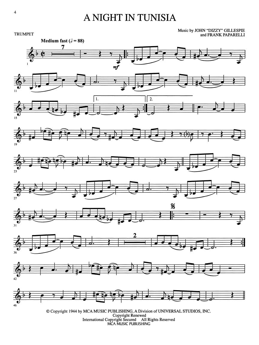 Jazz & Blues: Play-Along Solos for Trumpet [With]