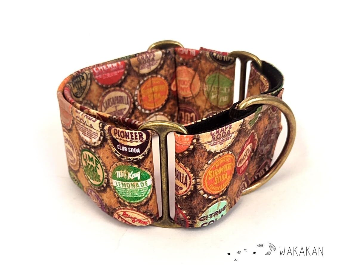 Collar Martingale Para Perro: Soda, Hecho a Mano en España por Wakakán