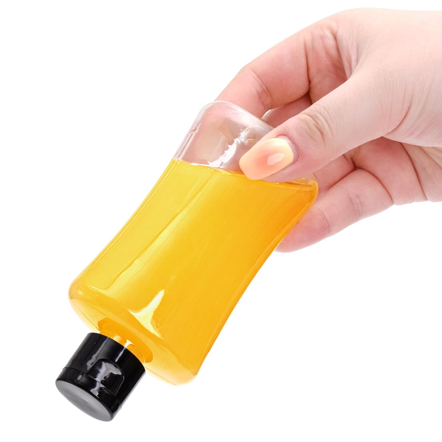 40 Pack 3.4 oz Travel Bottles with Flip Cap, Empty Plastic Travel Size Container for Toiletries, Leak Proof Squeeze Bottle, Clear Refillable Shampoo Bottle for Lotion Conditioner Essential Oil