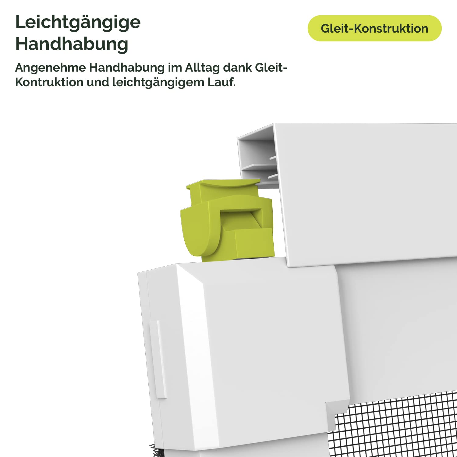 Nematek Premium Insektenschutz Schiebetür - Fliegengitter Schiebetüren für Terrassentüren als Bausatz - Fliegengitter Balkontür Schiebetür in 120 x 240 cm, weiß