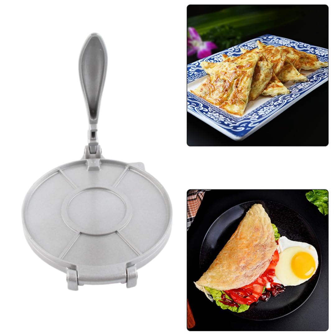 Presse à Tortillas, Machine à Tortillas en Alliage D'aluminium de 20 Cm avec Outil de Pressage Roti à Poignée Incurvée pour la Fabrication de Tortillas Mexicaines, Chapati, Comales Para Tortilla, Pata