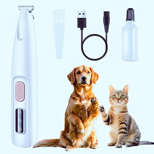 Recortadora de patas de perro, recortadora de patas de mascotas con luz LED, cortaúñas eléctricas para perros, gatos, conejos - Afeitadora de aseo