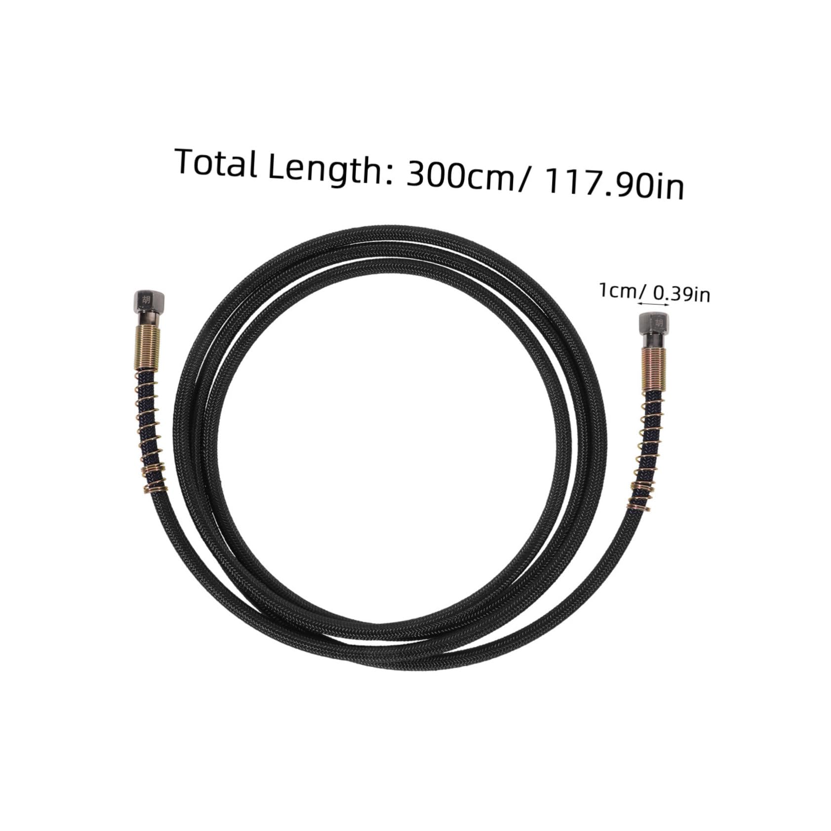CIYODO Professional Steam Iron Hose 3m High Pressure Steam Tube Steam Iron Accessories Black