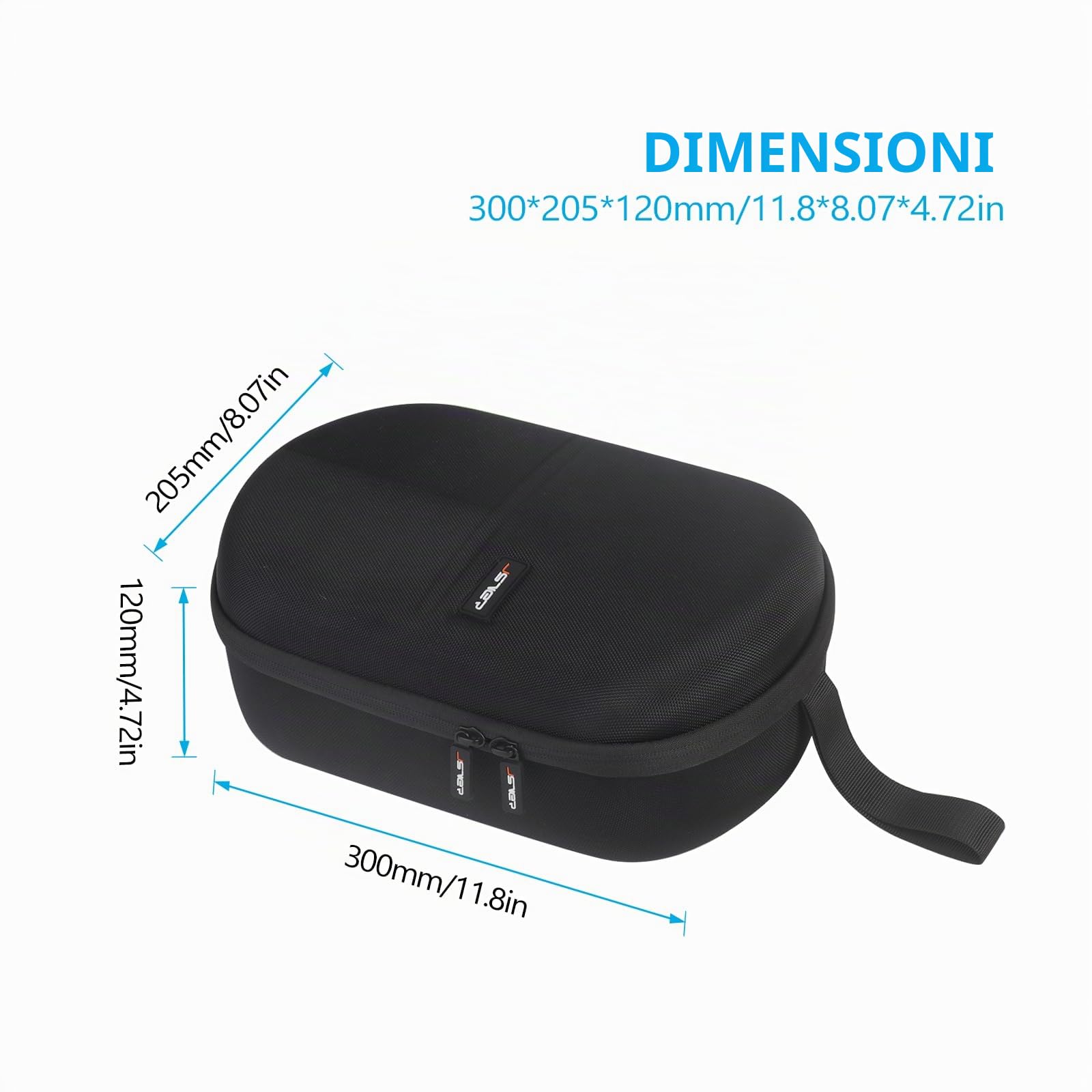 JSVER Custodia per Meta Quest Borsa da Trasporto per Quest 3/per Quest 3S/per Quest 2/Vision Pro Adatta per Viaggi e Archiviazione Domestica, Custodia Rigida per Quest 3/2