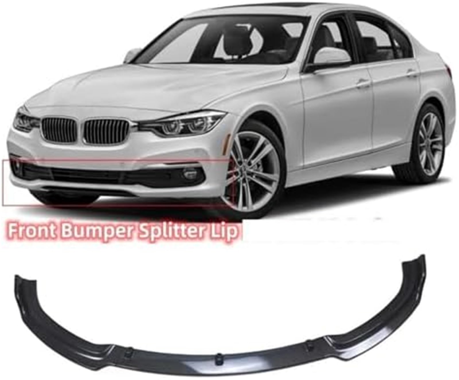 Splitter, dla dla BMW, 3 Series F30 F35 2013-2019 Body Kit