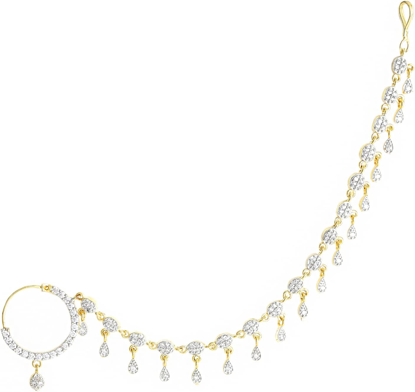 YELLOW CHIMESNose Rings For Women (GOLD,Medium)