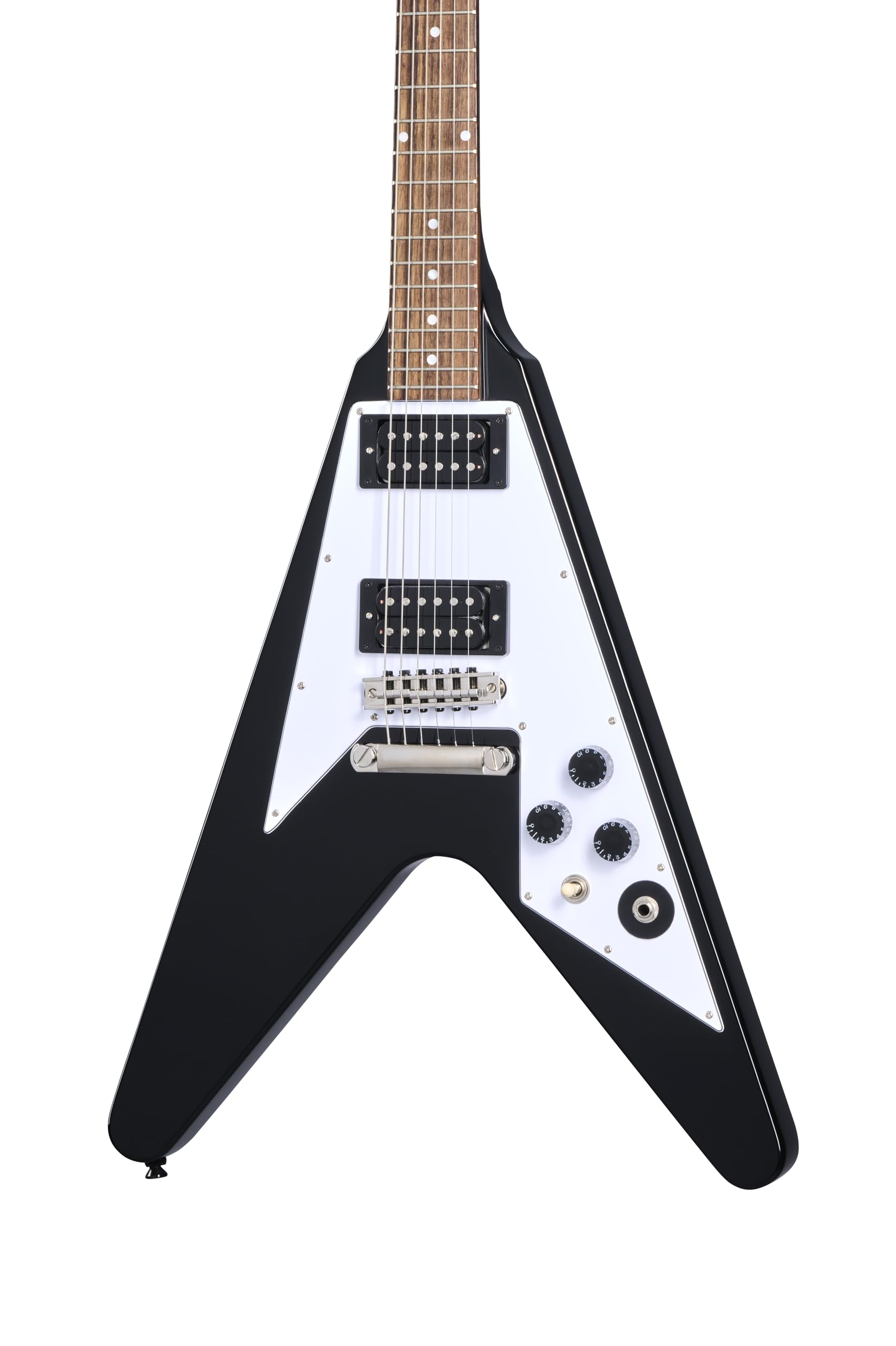 Amazon.com: Epiphone Kirk Hammett 1979 Flying V, Ebony with Case