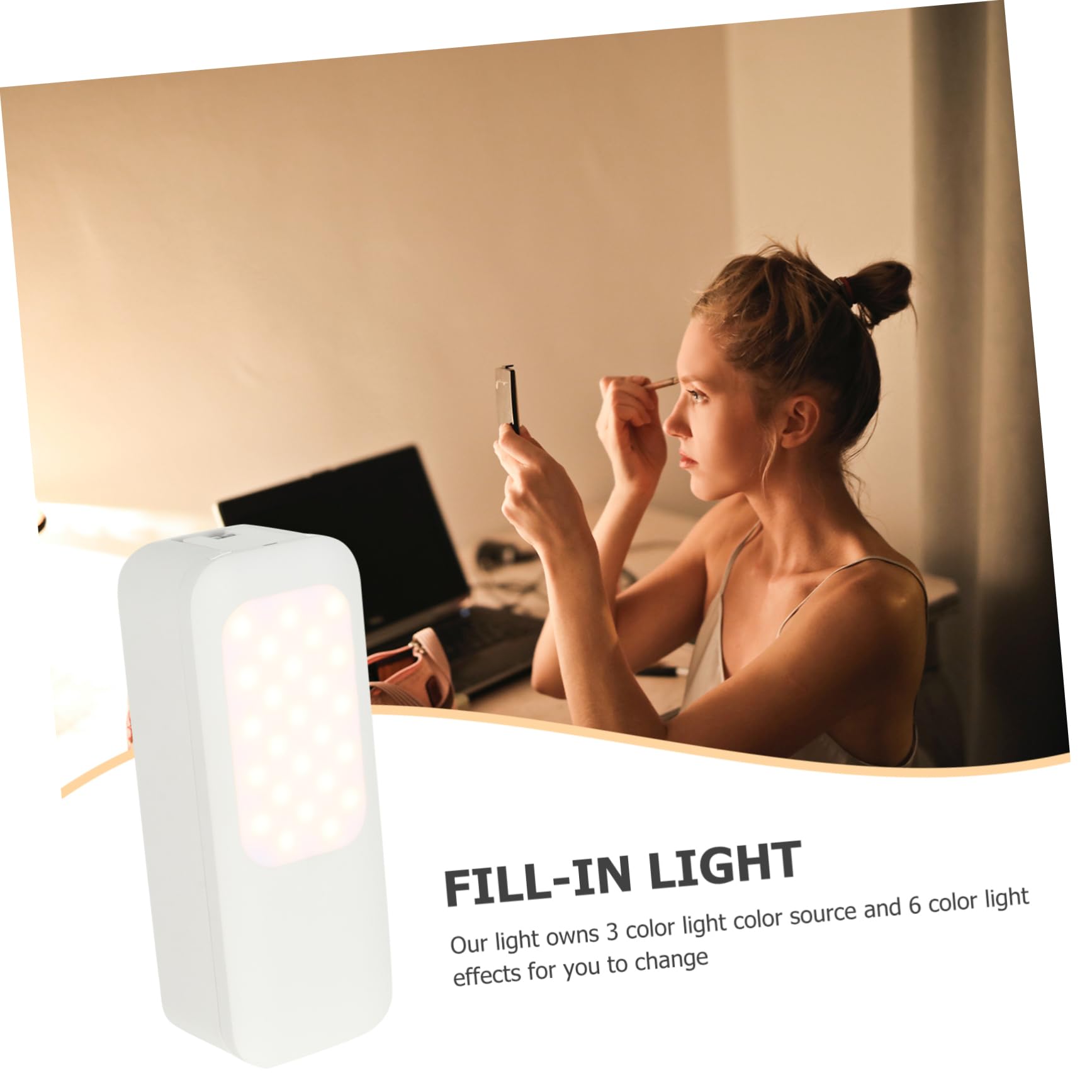 Uonlytech Flexible Phone Stand Ring Light Live Stream Bracket Holder Natural Light Fill