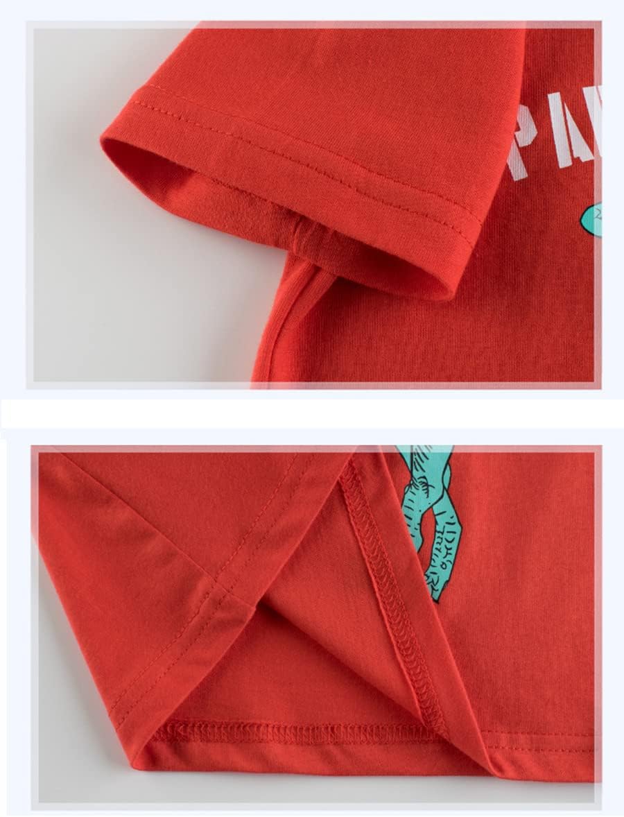 4-Pack Toddler Boys Dinosaur Shirts Shark Excavator Truck T-Shirts Graphic Short Sleeve Tees - Image 6