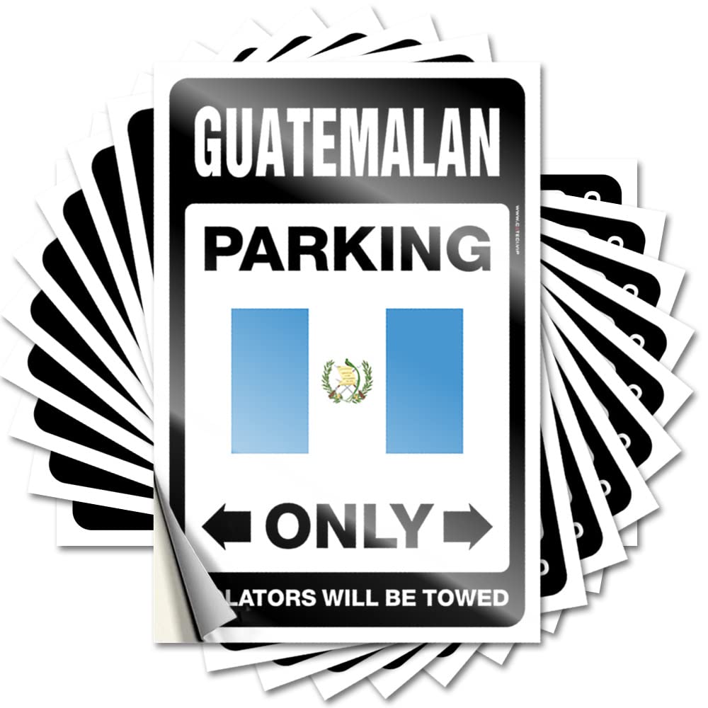 Crazy Decal, Necessities Hat Guatemalan Parking Only | Funny Quote Motorcycle Decals(12X18CM)