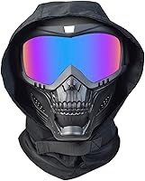 Vista 1 de Máscara de Airsoft Pasamontañas de cara completa y desmontable antivaho Airsoft Gafas militares para deportes al aire libre CS Tactical Paintball