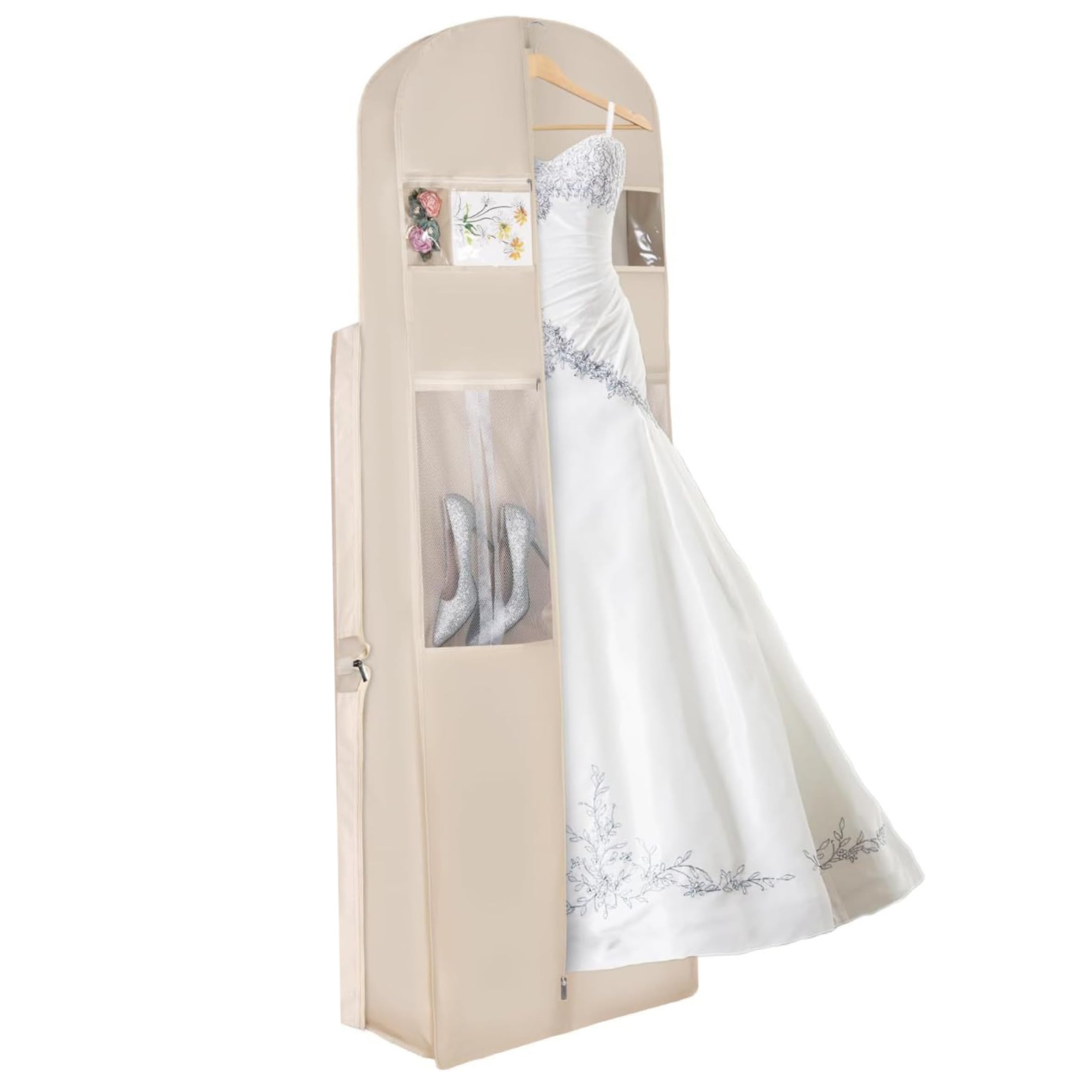 Sac pour robe de mariée abricot grand format 61x30.5x182 cm