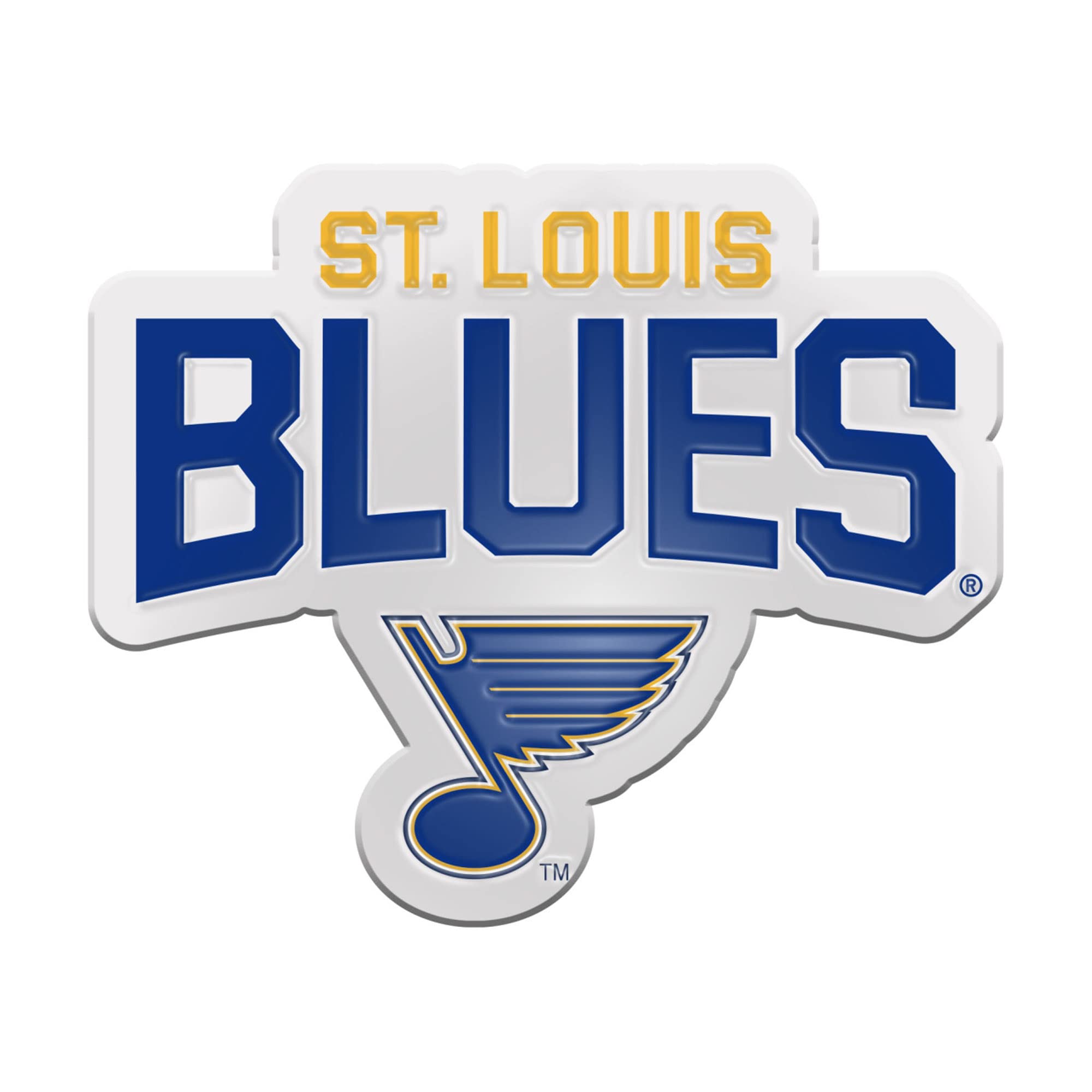 Team ProMark St. Louis Blues Aluminum Auto Emblem