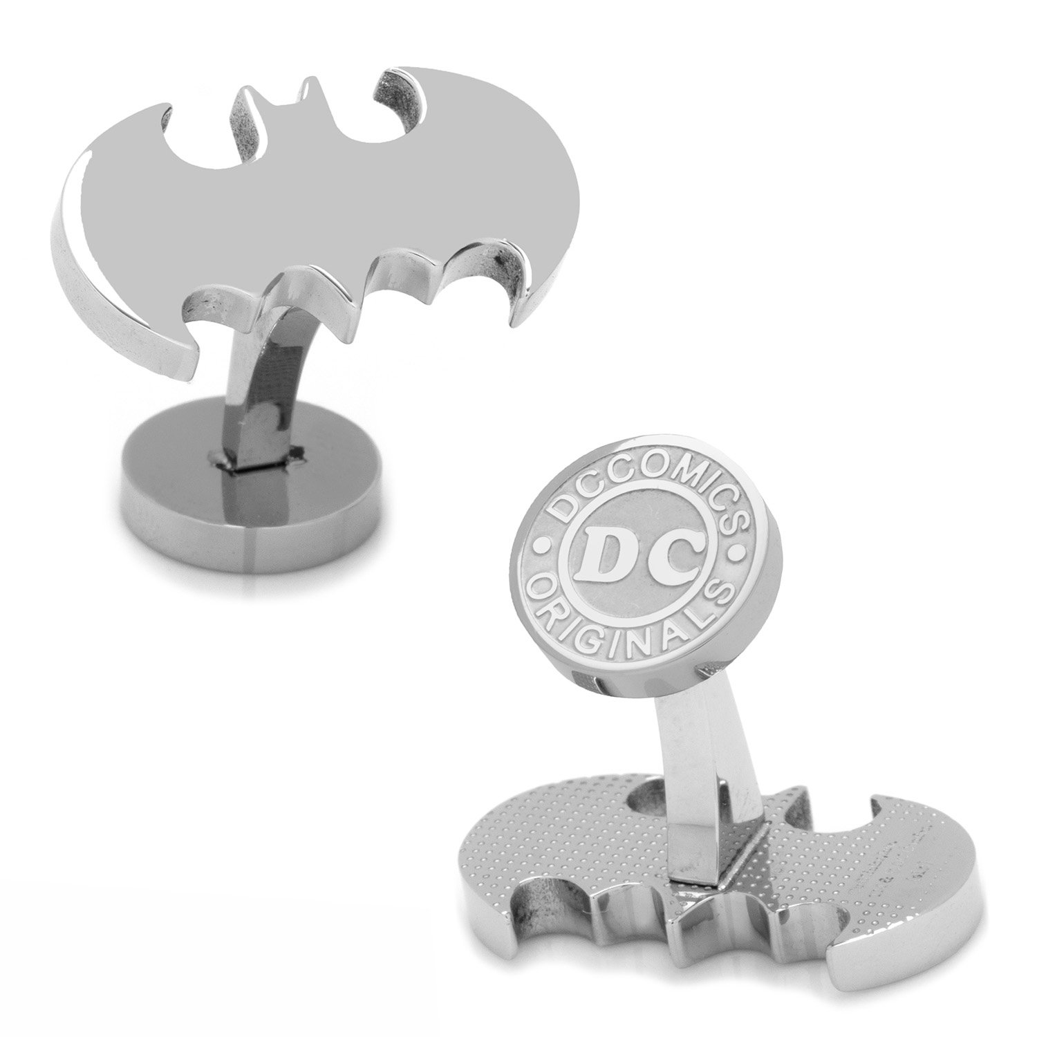 DC Comics Stainless Steel Batman Cufflinks, Officially Licensed