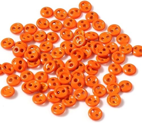 50 botones pequeños botones de plástico para muñeca 2 agujeros botones de costura botones redondos para álbumes de recortes accesorios de costura