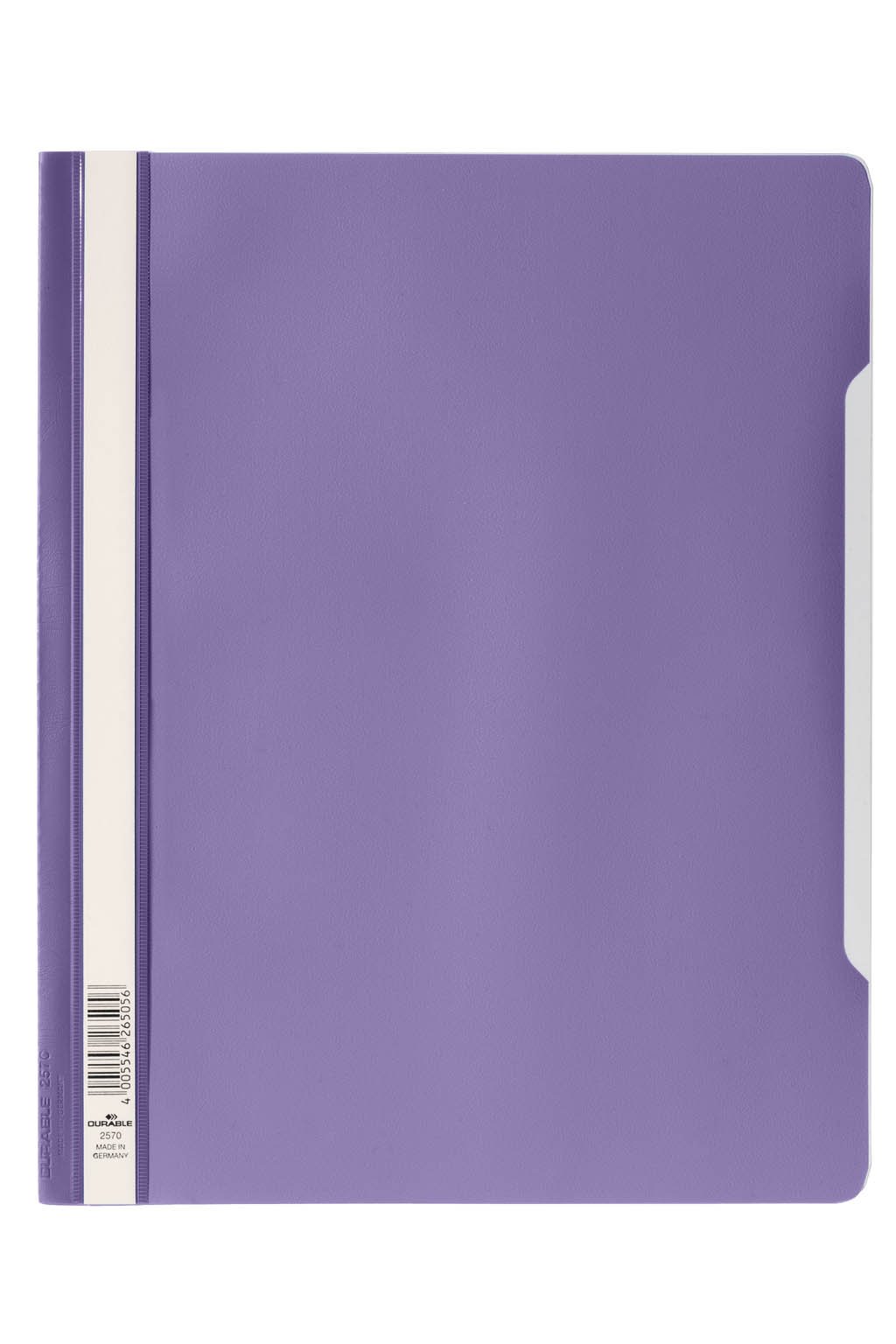 Durable Clear View Folder/Report File A4, Lilac, Extra Wide, Pack of 50, 257033