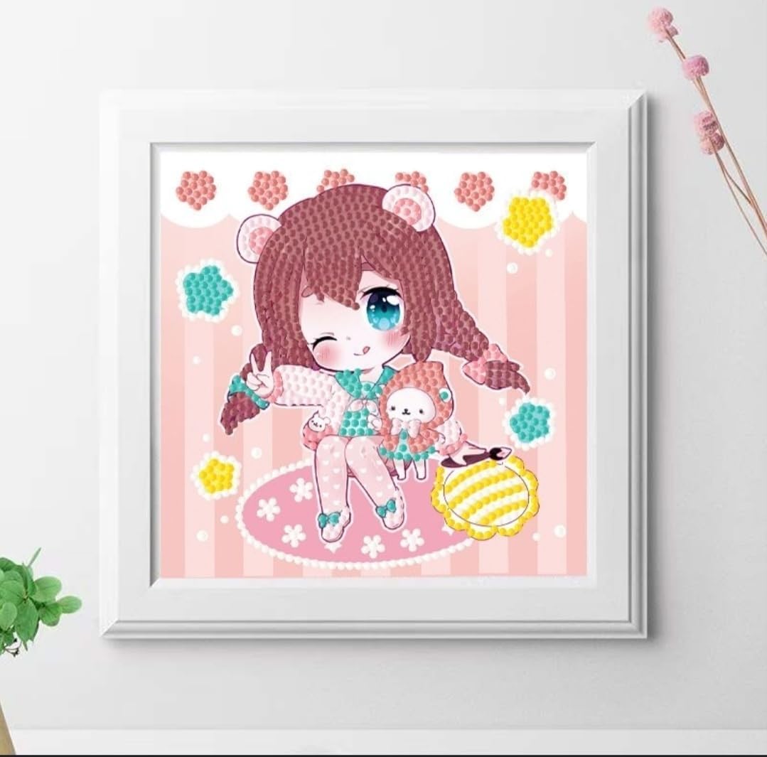Diamond Craft Painting Kits for Kids Diamond Painting Kits with Beads and 5D Series Mini Diamond Painting Kits Embroidery Crystal Stones for Girls