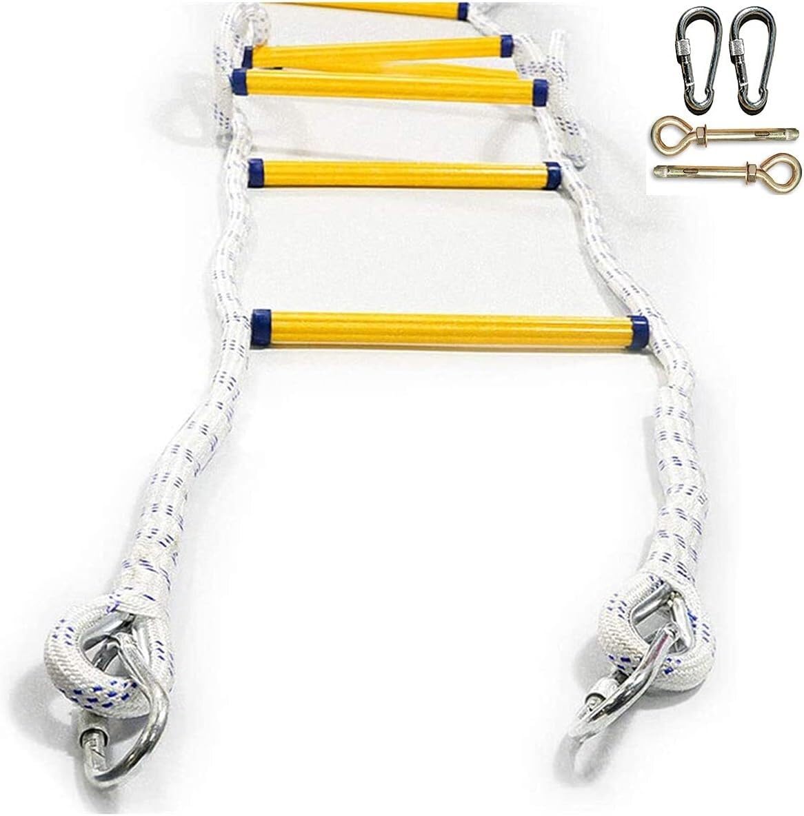 Rescue Rope Ladder For Escape, Flame Retardant, Convenient, Easy To Use, And Can Be Quickly Deployed(18m/59ft)