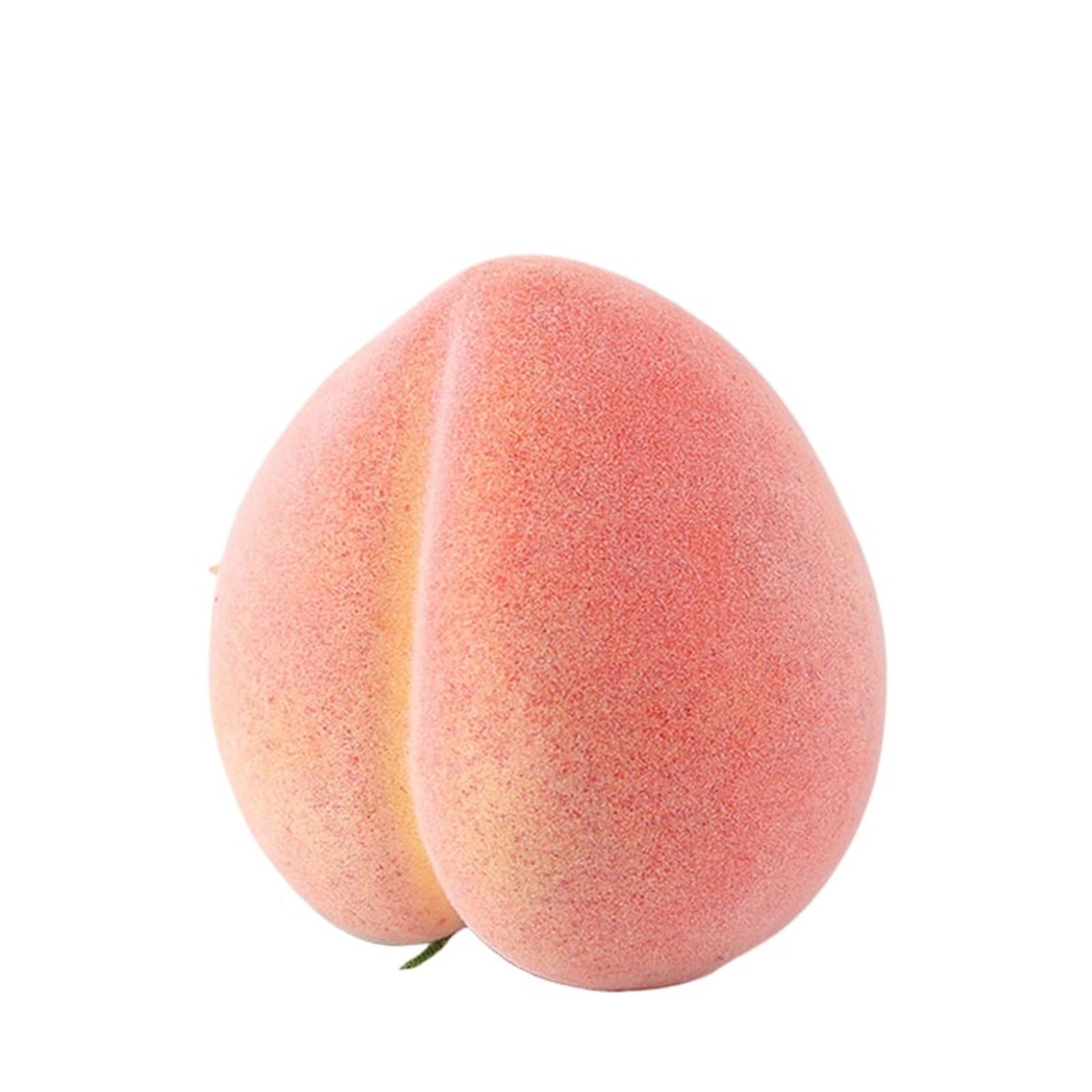 Wuyxto Peach 5Pcs 7.5X8cm Artificial Home Kitchen Decoration Fake Fruits Festive Party Supplies Simulation Ornament Photography Props For Party(Peach)