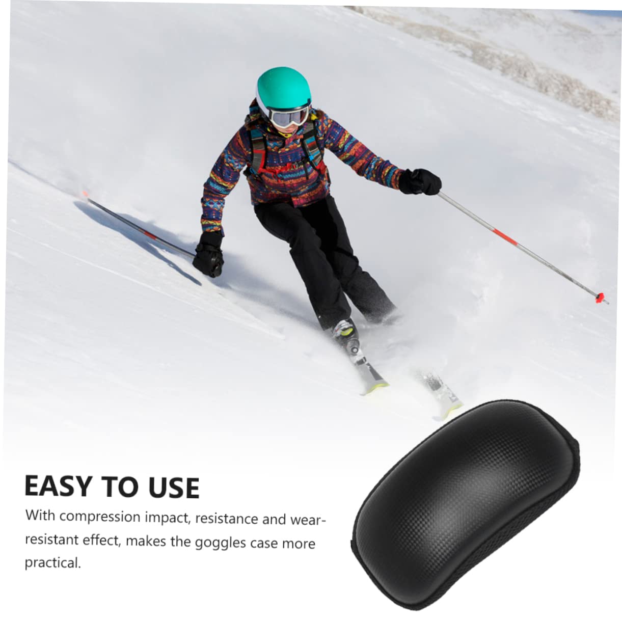 PACKOVE 3 Pz custodia per occhiali da sci custodia per occhiali invernali custodia per occhiali da neve contenitori custodia per gli occhiali custodie per occhiali da neve inverno valigia
