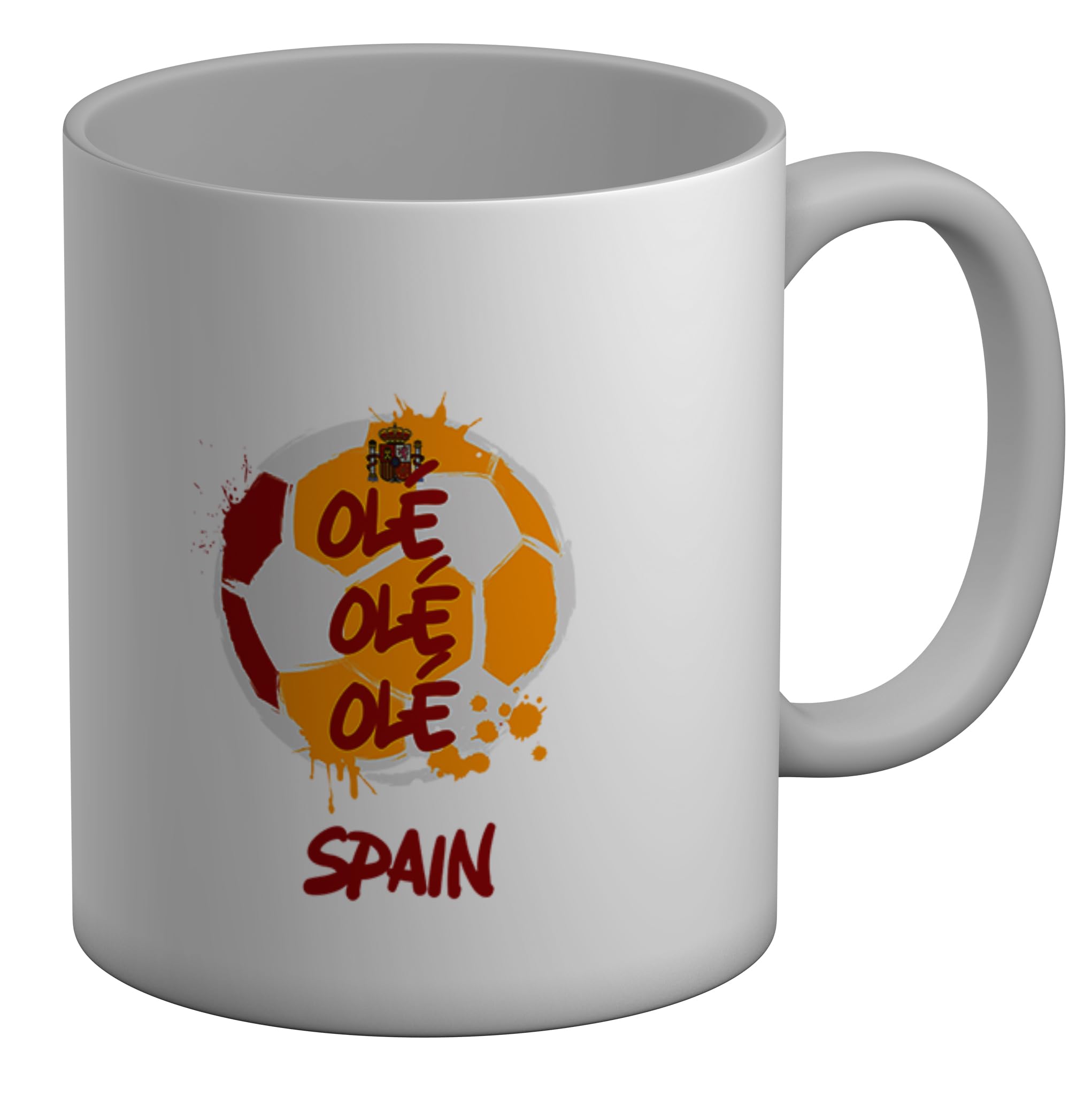Shopagift Ole Ole Ole Spain Mug Football Fan Supporter White 11oz Large Ceramic Cup